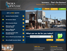 Tablet Screenshot of lincolnagency.com